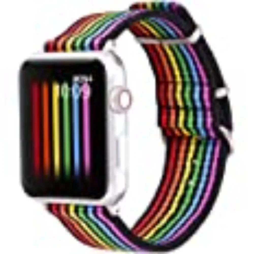 Rainbow Apple Watch Band NWT iwatch series colorful fun